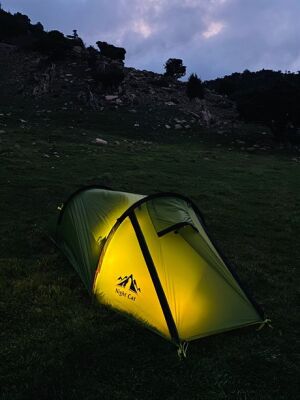 Night Cat ZP-U2 1 Kişilik 4 Mevsim Alüminyum Ultralight Çadır - Yeşil - 22