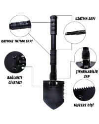 Nurgaz Mini Katlanır Kürek - 2
