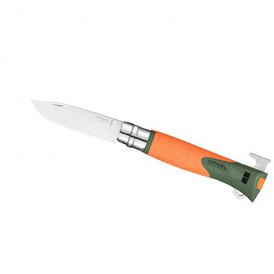 Opinel Explore No:12 Kene Çıkarıcılı Katlanır Bıçak Turuncu - 1