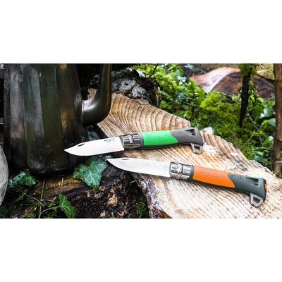 Opinel Explore No:12 Kene Çıkarıcılı Katlanır Bıçak Turuncu - 6