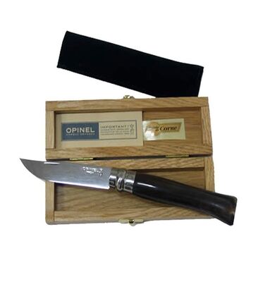 Opinel Inox Boynuz Saplı Özel Yapım Çakı No:8 - 1