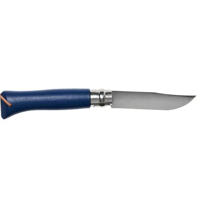 Opinel Inox Trekking Çakı Deri Kordonlu No:8 Mavi - 3