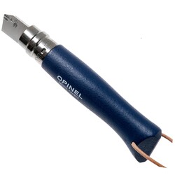 Opinel Inox Trekking Çakı Deri Kordonlu No:8 Mavi - 7