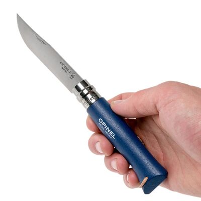 Opinel Inox Trekking Çakı Deri Kordonlu No:8 Mavi - 8