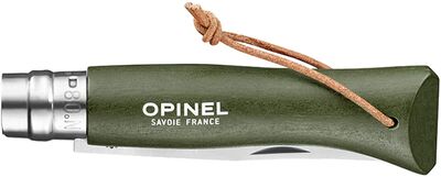 Opinel Inox Trekking Çakı Deri Kordonlu No:8 Yeşil - 3