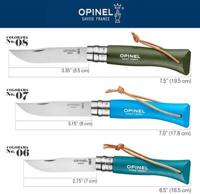 Opinel Inox Trekking Çakı Deri Kordonlu No:8 Yeşil - 4