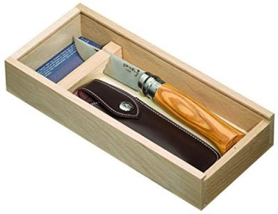 Opinel Inox Zeytin Ahsap Kutulu Kılıflı No:8 (001004) - 2