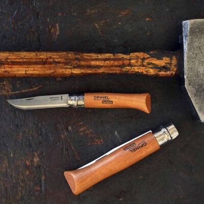 Opinel Karbon Çakı Gerçek Deri Kılıflı No:7 - 4