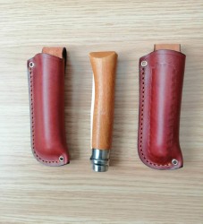 Opinel Karbon Çakı Gerçek Deri Kılıflı No:10 - OPINEL