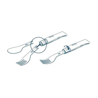 Opinel Nomad Plus Piknik + Çatal Kaşık Takımı - 6