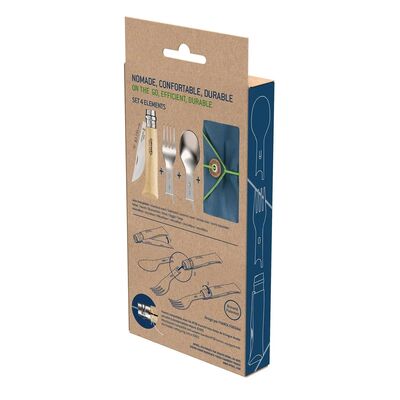 Opinel Nomad Plus Piknik Seti + No 8 Çakı - 5