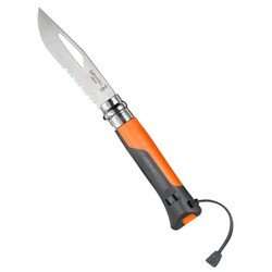 OPINEL - Opinel Outdoor Düdüklü Inox Çakı Turuncu No:8