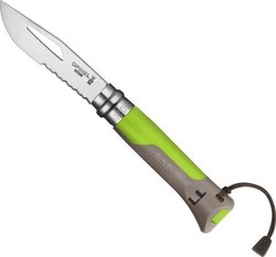 Opinel Outdoor Düdüklü Inox Çakı Yeşil No:8 - Thumbnail