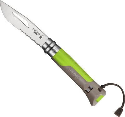 Opinel Outdoor Düdüklü Inox Çakı Yeşil No:8 - 1