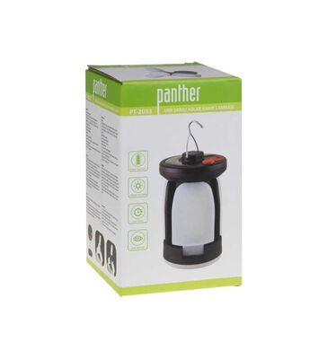 Panther PT-2033 USB Şarjlı Solar Kamp Lambası Işıldak