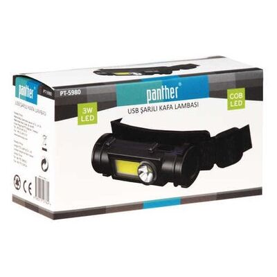 Panther PT-5980 USB Şarjlı Kafa Lambası