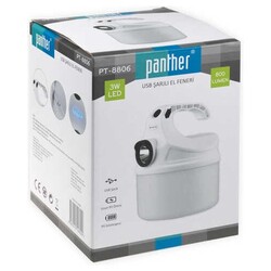 Panther PT-8806 USB Şarjlı El Feneri - 2