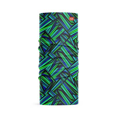 Pirate & Parrot Color67 Yeşil Desenli Boyunluk Bandana - 1