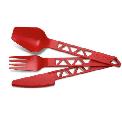 Primus Trailcutlery Çatal Kaşık Bıçak Kırmızı - 1
