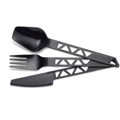 Primus Trailcutlery Çatal Kaşık Bıçak Siyah - 1