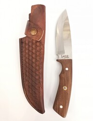 Safir Knife - Safir S02 Buschcraft Kamp Bıçak Ceviz Sap 4034