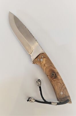 Safir SZ4 Zeytin Saplı Av Kamp Bıçağı Deri Kılıflı