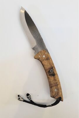 Safir SZ7 Zeytin Saplı Av Kamp Bıçağı Deri Kılıflı - 6