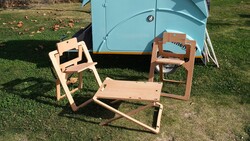 Semender Ahşap Katlanabilir Boy Ayarlı Outdoor Kamp Masası - 9
