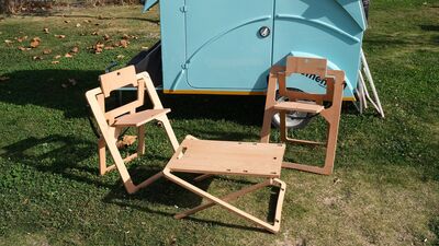 Semender Ahşap Katlanabilir Boy Ayarlı Outdoor Kamp Masası - 9
