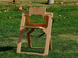 Semender Tasarım Ahşap Katlanabilir Sandalye - Thumbnail