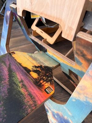 Semender Tasarım Ahşap Katlanabilir Sandalye Zeplin Manzara