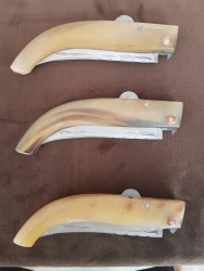 Serik Çakısı Çetin Usta El Yapımı Boynuz Çakıları - 1
