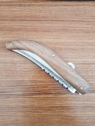 Serik Çakısı Ceviz Saplı Deri Kılıflı - 4
