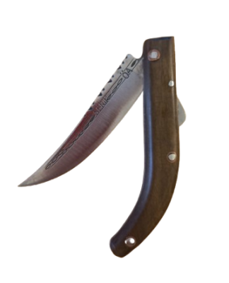 Serik Çakısı Ömer Usta Ahşap Saplı Küçük Çakı 1E - 3