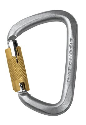 Singing Rock D Steel Connector Triple Lock Otomatik Klilitli Çelik Karabina - 1