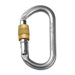 Singing Rock Oval Steel Connector Screw Gate Kilitli Çelik Karabina - Singing Rock