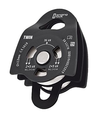 Singingrock Pulley Twın Roll İkili Makara Siyah - 1