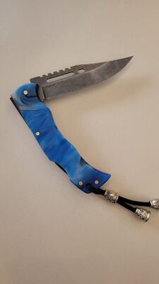 Sirius Knife N690 Mavi Epoksi Çakı 8M