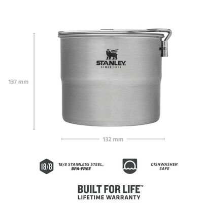 Stanley Adventure Paslanmaz Çelik İki Kişilik Pişirme Seti 1.0 Lt - 3
