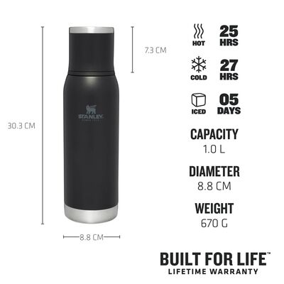 Stanley Adventure To-Go Bottle 1Lt Black