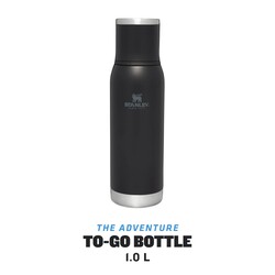 Stanley Adventure To-Go Bottle 1Lt Black - Thumbnail