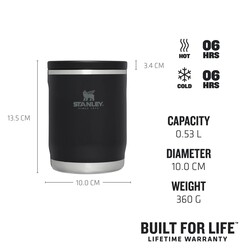 Stanley Adventure To-Go Food Jar Yemek Termosu 0,53Lt Black - 2