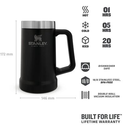 Stanley Adventure Vakumlu Termos Bira Bardak 0.70lt Siyah - 3