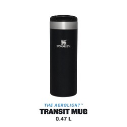 Stanley Aerolight Transit Mug Black Metallic 0,47Lt - Thumbnail