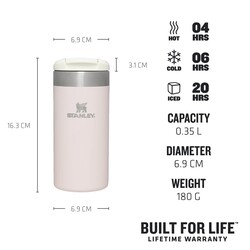 Stanley Aerolight Transit Mug Rose Quartz Metallic 0,35Lt - 2