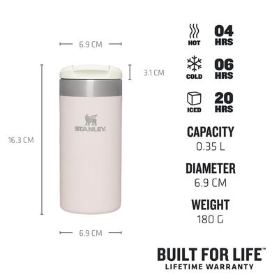 Stanley Aerolight Transit Mug Rose Quartz Metallic 0,35Lt