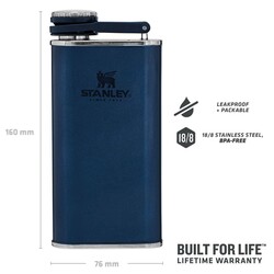 Stanley Cep Matarası Classic Flask 8oz Lacivert - Thumbnail