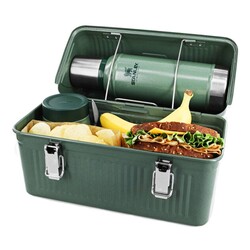 Stanley Classic LunchBox 9,4Lt Metal Çanta Yeşil - Thumbnail