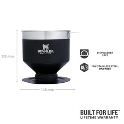 Stanley Classic Pour Over Kahve Demleyici Siyah - 2