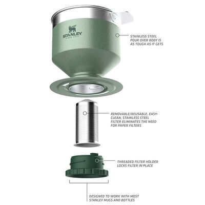 Stanley Classic Pour Over Kahve Demleyici Yeşil - 2